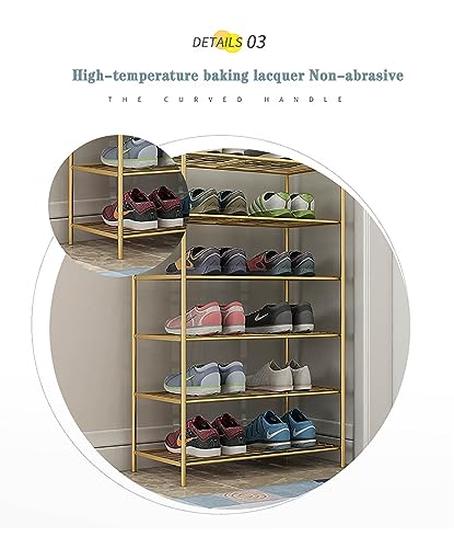 Étagère à chaussures extensible au design métallique soigné et durable
