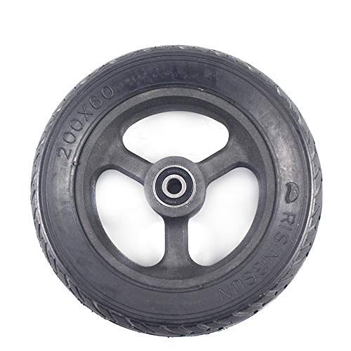 Ruote per Scooter elettriche 200x60 Gomme Solide per Scooter Gomme antideflagranti Non gonfiabili da 8 Pollici e mozzo/cerchione 200 * 60
