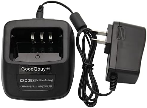 Charger KSC-35S is Compatible with Kenwood Radio KNB-45L Li-ion Battery TK3400 TK-2200LP TK-2300VP TK2400 TK-3200L TK-3302UK