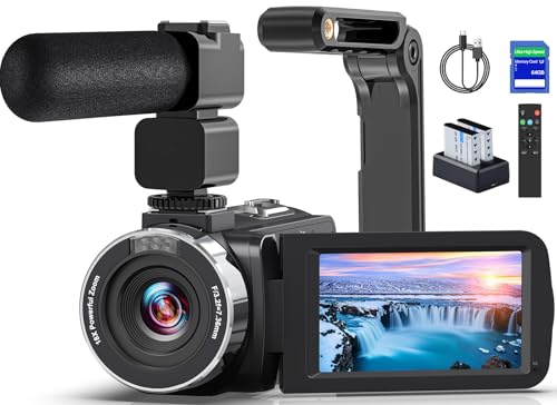 8K Video Camera Camcorder 64MP YouTube Vlogging Cameras IR Night...