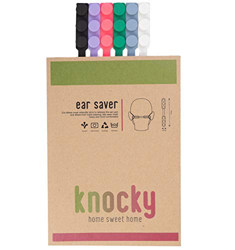 Maskenhaken KNOCKY Maskenhalter aus Silikon, 6 Stück, rutschfest