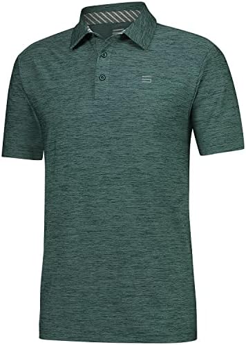 Three Sixty Six Golf Shirts for Men - Dry Fit Short-Sleeve Polo, Athletic Casual Collared T-Shirt