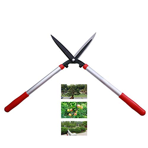 Tijeras de seto manuales livianas, herramientas de corte de césped de arbustos de boj de jardín ergonómicas afiladas, con mango de goma antideslizante, hoja de acero SK-5