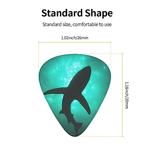 Médiator de guitare en forme de requin – 12 médiators tendance et durables – Dans une boîte pour ukulélé guitare électrique basse - Les Beatles, Paul McCartney, John Lennon, RIngo Starr, George Harrison Médiator de guitare en forme de requin - 12 médiators tendance et durables - Dans une boîte pour ukulélé guitare électrique basse – Image 5