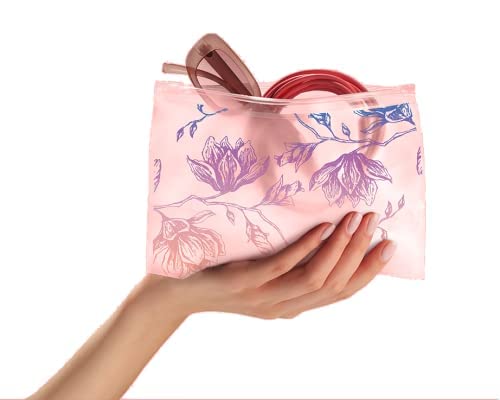 Ziploc Contém bolsas reutilizáveis para maquiagem e acessórios