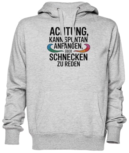 Sweat à capuche gris unisexe avec motif humour en jersey pour homme et femme