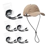 【Conception de clip robuste】 : Les deux extrémités de la pince sont dentelées, facile à serrer le chapeau, pas facile à tomber, empêcher votre chapeau d'être emporté par le vent les jours de vent, un accessoire indispensable pour les sorties et les sports. Le cordon d'attache pour chapeau peut également être utilisé pour attacher votre masque afin d'éviter de perdre des objets.