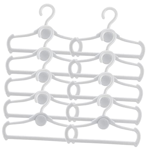 STOBAZA 100pcs Mini Doll Clothing Hangers for Dress Dolls Accessories Miniature Hanger for