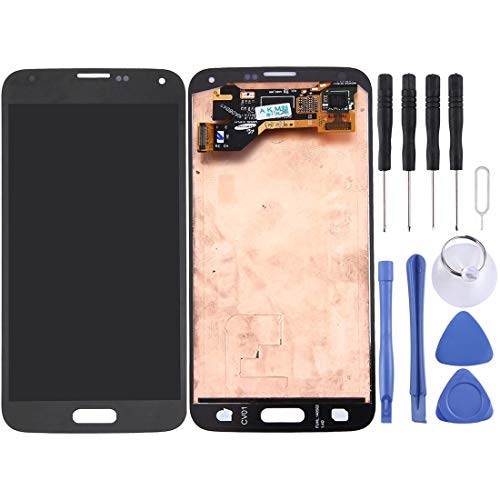 Pièce de rechange écran LCD noir et vitre tactile complète pour modèle Galaxy S5