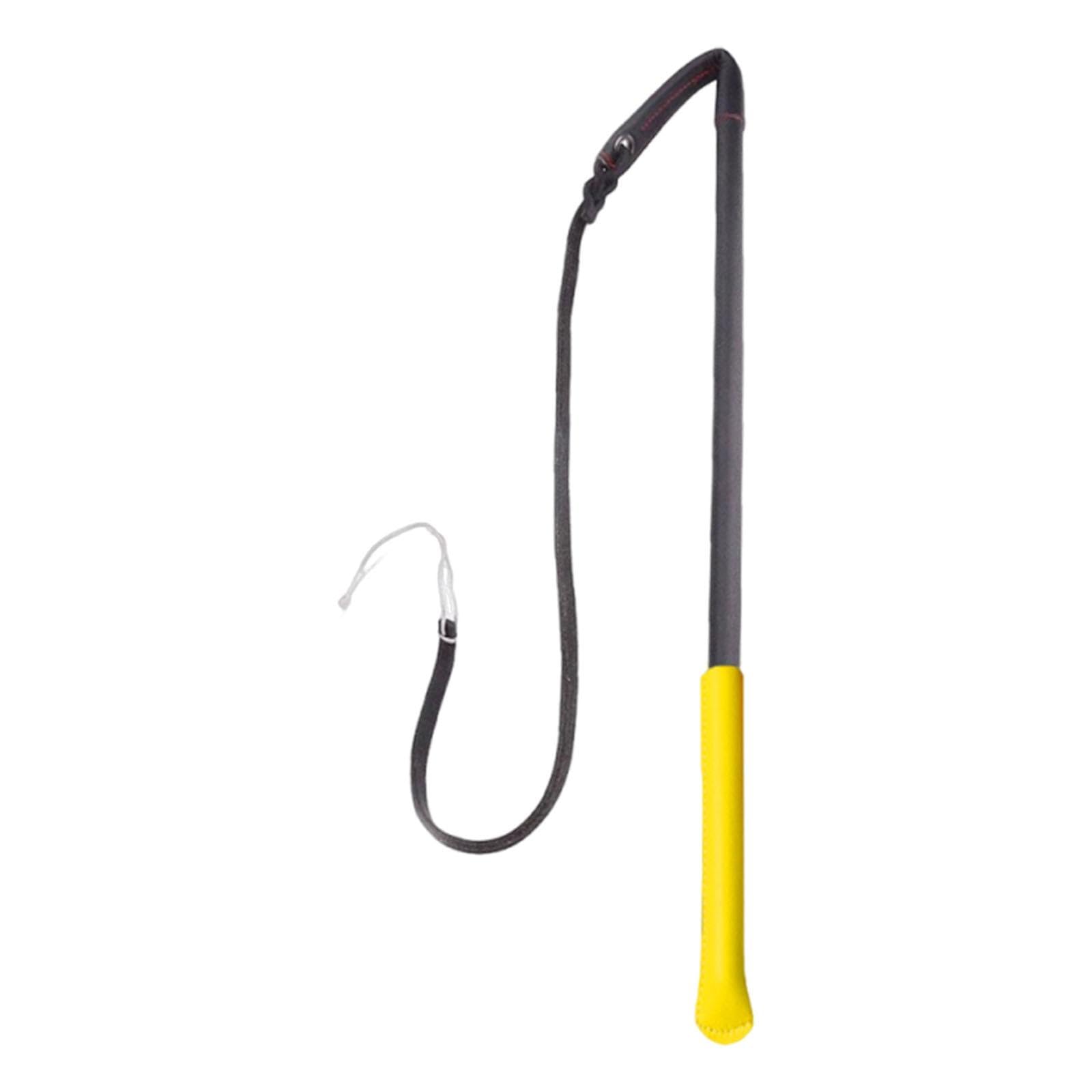 Frusta per addestramento Cani, Frusta per obbedienza, Portatile Resistente all'Usura, per disciplina, Strumento di addestramento comportamentale, Nero Giallo