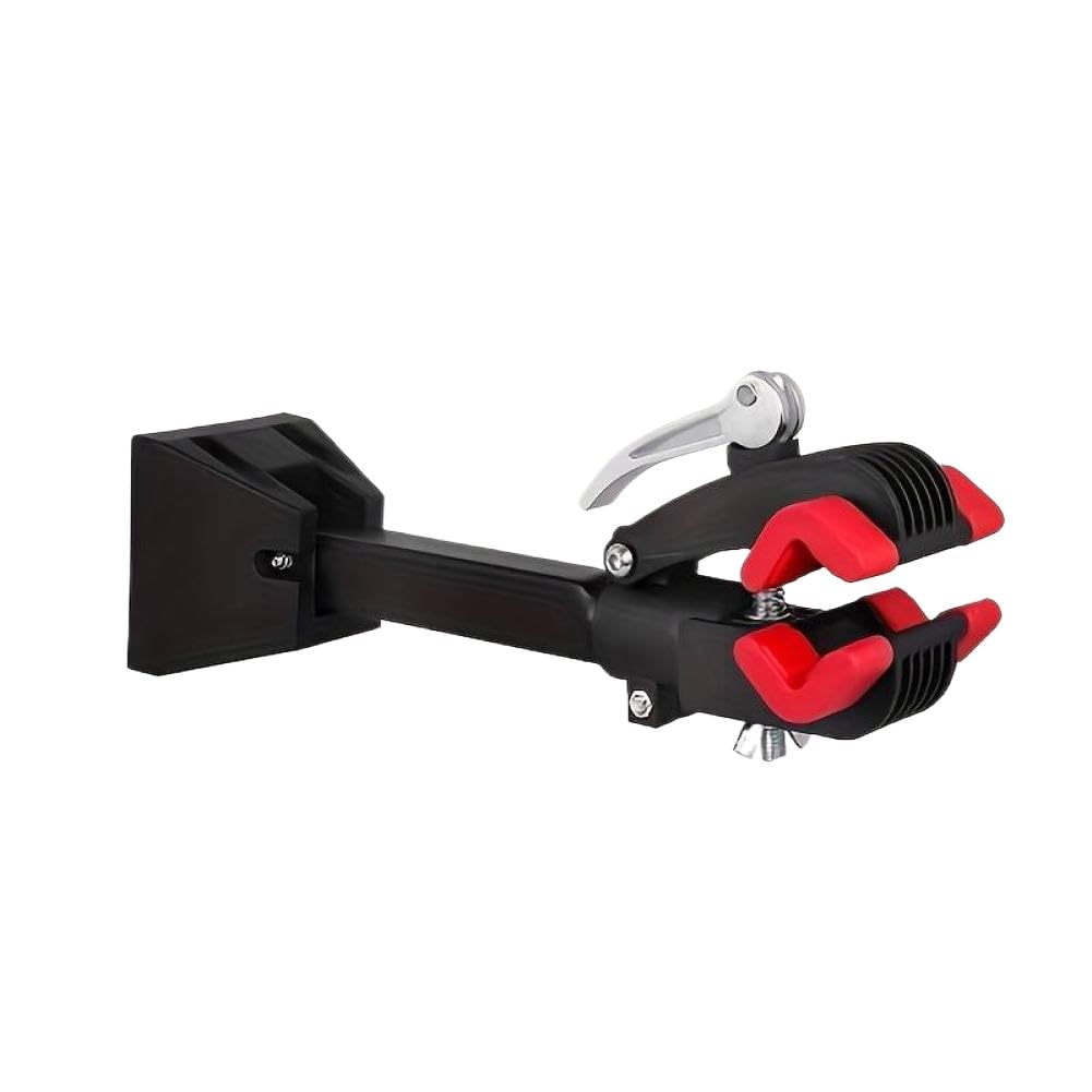 Portabicicletas montado en la pared Compatible con bicicletas de montaña Clip de aluminio Crash Pad cargado soporte de 20KG