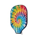 Photo Gallery kathyboom copertura per racchetta arcobaleno tie dye compatibile con pickle-ball, custodia leggera per racchetta, copertura portatile per esterni, per uomini e donne Photo Gallery kathyboom copertura per racchetta arcobaleno tie dye compatibile con pickle-ball, custodia leggera per racchetta, copertura portatile per esterni, per uomini e donne