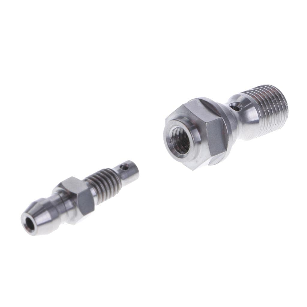 CALANDIS Titanium Brake Caliper Single Banjo M10 x 1.0 Bolt Bleed Valve Screw-image-23