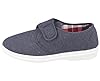 Charles Southwell Mens Extra Wide Fit Touch Close Canvas Shoes (Navy Strap, UK Footwear Size System, Adult, Men, Numeric, XX-Wide, 8) #1