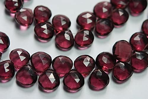Quartz kunzite briolette cœur facetté 10-12mm LKBEADS idéal cadeau anniversaire