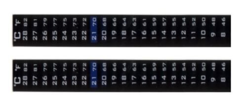 THERMOMETER 2x LCD STRIP FOR HOME BREWING SELF STICK TO WINE BEER MAKING KIT PCS