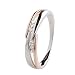 Produktbild Ardeo Aurum Damenring aus 375 Gold bicolor Weißgold Rosegold mit 0,07 ct Diamant Brillant Verlobungsring