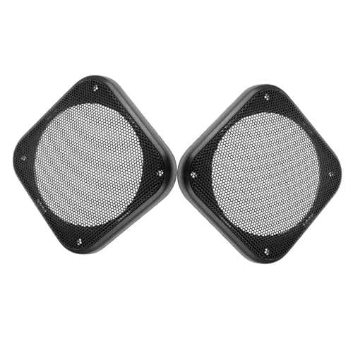 TOPPERFUN 4�C���`�ԗp�X�s�[�J�[�O�����J�o�[ 2�Z�b�g �T�u�E�[�t�@�[�p���^�����O���� �ԓ������p�A�N�Z�T���[ ���ϋv���ƕی�@�\ �I�[�f�B�I�V�X�e���ɂȑI��