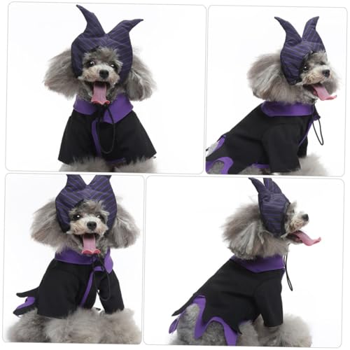Disfraz de Bruja para Perro Homoyoyo Halloween Talla L miniatura 3