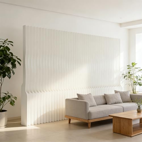 Foldable Paper Room Divider - Portable Privacy Screen for Home