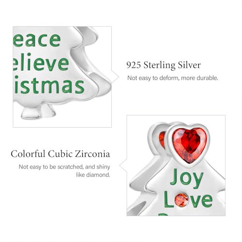 Image of GNOCE Christmas Charm Silver Plated & Sterling Silver Bracelet Gift