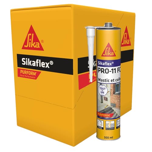 SIKA - Mastic-colle multi-usages - Sikaflex PRO 11 FC Purform Blanc - Mastic polyuréthane PU tout...