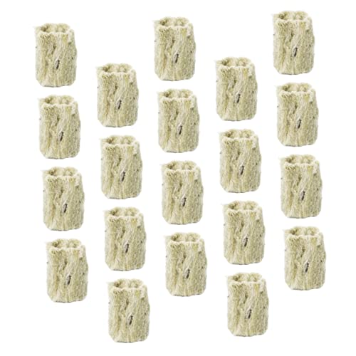 HANABASS 40 Piezas De Cubos De Lana Para Cultivo Sin Suelo Para Cultivo Hidropónico Para Jardín Para Enraizamiento De Clones Para Cultivo De Esponjas Para Cultivo De Plantas Verdes