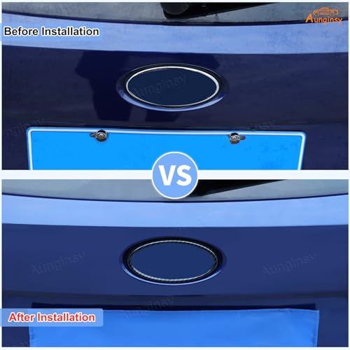 Image of Aunginsy Rear Tailgate Emblem Cover Trim Compatible with Subaru Crosstrek GU 2024 2025 Car Trunk Emblem Badge Logo Cover Center Logo Decorative Circle Ring Protection Cover ABS Exterior Accessories
