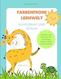  Farbenfrohe Lernwelt: Das Mal- und Lernbuch für unterwegs. Malen, Zählen und Schreiben