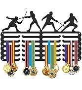SUPERDANT Cheerleading Medaille Hanger Display Sport Cheerleader Medaille Houder Iron Competition Medailles Display Rack voor 40 Medailles Lint Decoratieve Haken Race Metalen Medaille Hanger voor Running Basketbal
