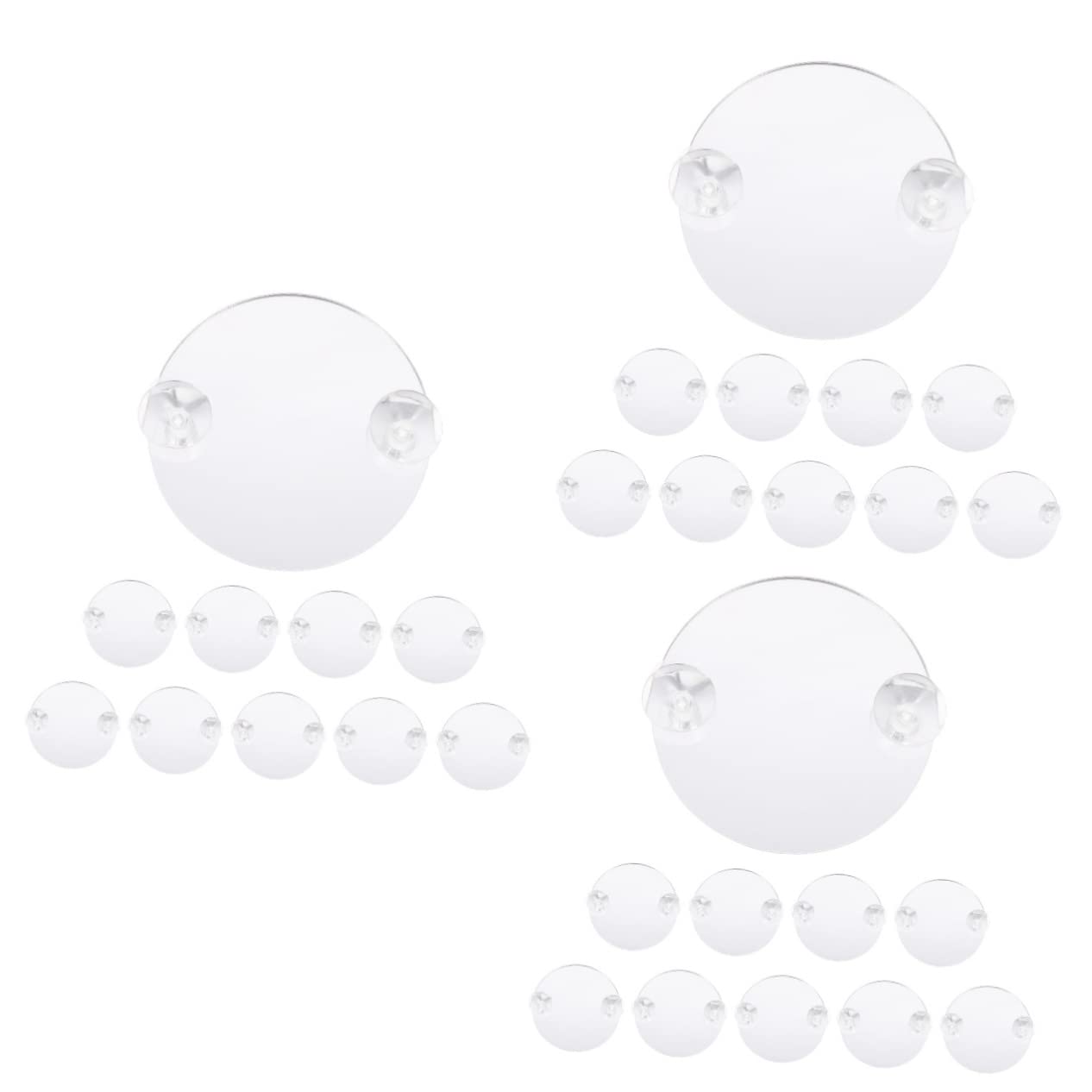 Mipcase 30piezas Espejo De Acuario para Betta Ventosa De Decorativas para Peceras Espejos Entrenadores para Betta Accesorios para Acuarios De Agua Dulce y Salada