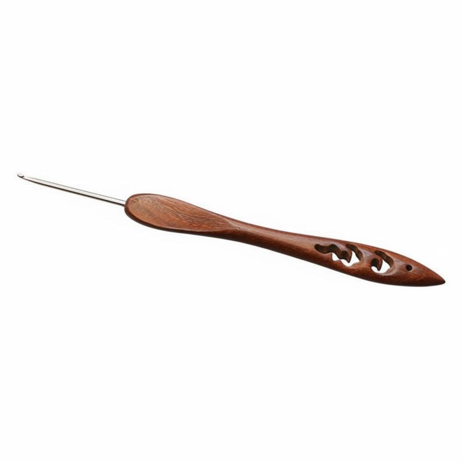 SNAPPSY Wooden Handle Crochet Hook Finely Polished Rosewood Crochet Hook Sturdy Handmade Knitting Tool for Knitter S, Hobbyists, Home Crafting, Leisure Time 1.4MM Null Yunsuo Red-image-30