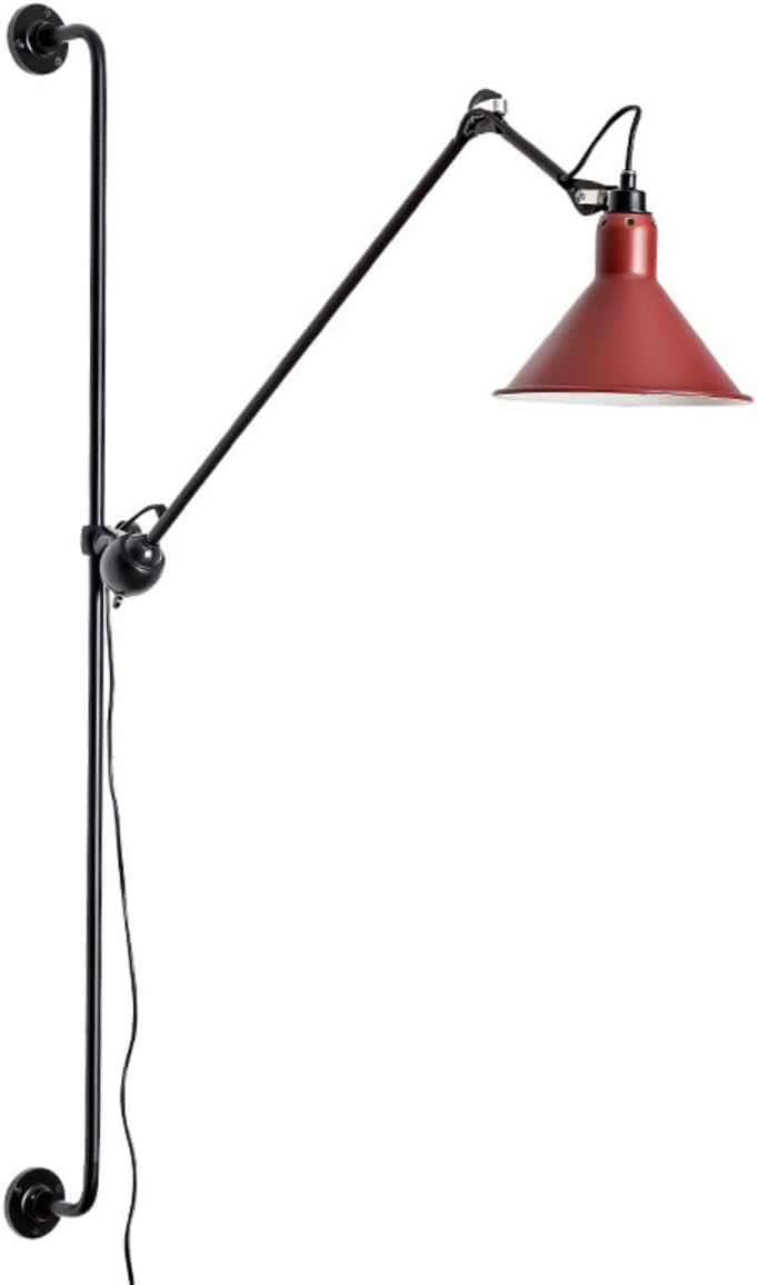 Long Arm Wall Sconce Modern Swing Arm Plug-in Wall Lamp Swivel Wall Mounted Lamp 360 Degree Rotatable Wall Light for Bedroom Bedside Living Room Side