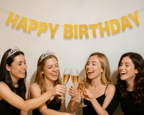 Kit de bannière dorée personnalisé pour mariage anniversaire et décoration de fête