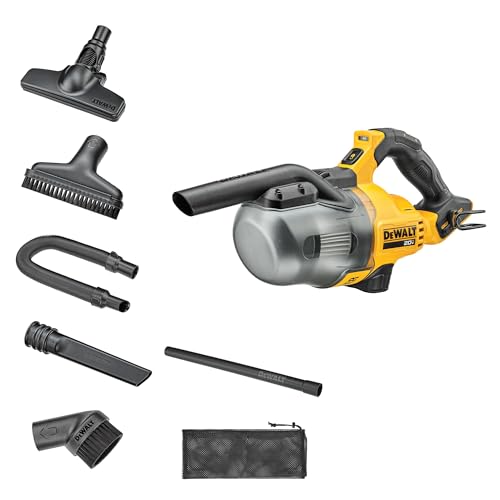 DEWALT 20V Handheld Vacuum Cordless, Car Vacuum with HEPA Filter, 6 Attachments and LED Light, High...
