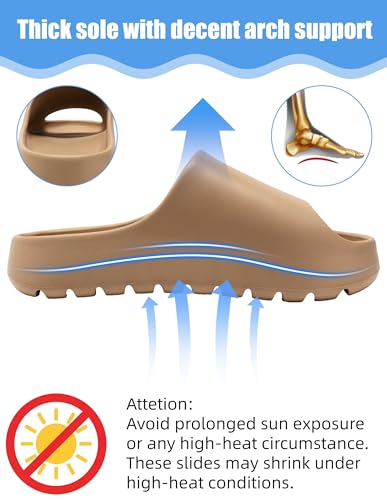 Image of Cloud Slides for Women Men, Unisex Recovery House Slides Indoor Outdoor, Waterproof Shower Shoes for Bathroom, Womens Mens Walking Sandals Comfortable