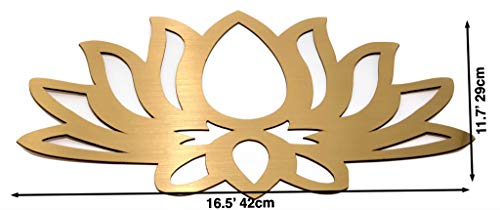 Image of Desi Favors Lotus MDF Cutout for Indian Backdrop | Varalakshmi Pooja Decor, Wedding, Housewarming Decor, Diwali Pooja Decoration, | 11x16 Inch (Pack of 1)