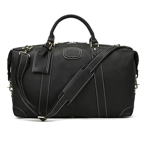 Travel Bags with Rivet Big HandBag for Male Cowhide Duffel Bag Mans Travelling Bag Leather Business Bag