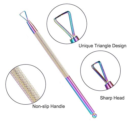 image for LOCONHA Cuticle Trimmer with Cuticle Pusher - and Triangle Cuticle Nai