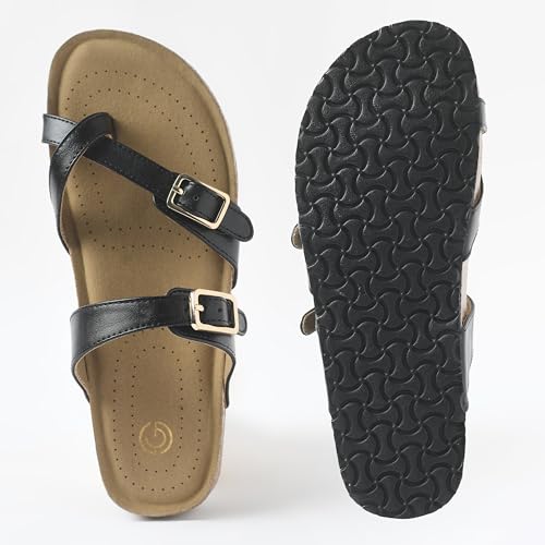 Image of Fashion and Stylish Trendy Extra Soft Sandals for Girls with Natural Cork and EVA Sole Slippers