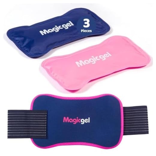 Magic Gel Bolsa de Gel Frio o Calor para Lesiones - 2uds 28cm x 14cm- Bolsas Para Congelador o Microondas - Se Adapta a Cualquier Parte del Cuerpo - Con Banda de Compresión