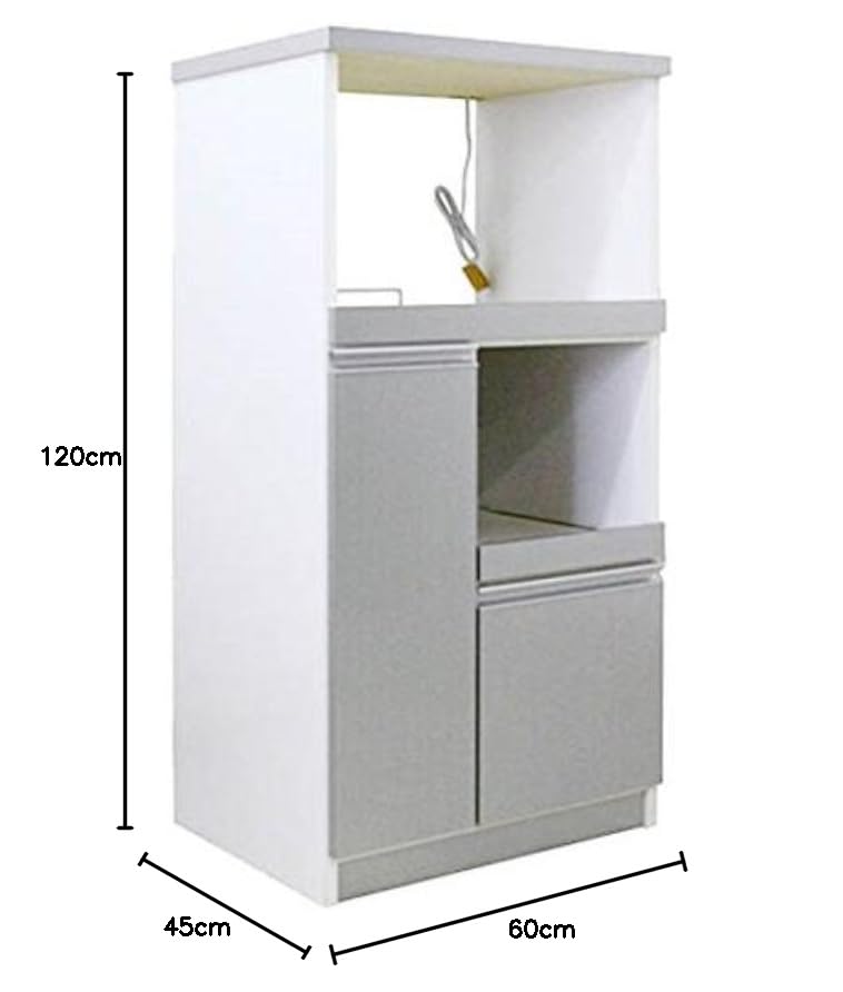 Amazon｜後藤家具物産 キッチンラック シルバー 幅60cm パートナー 60