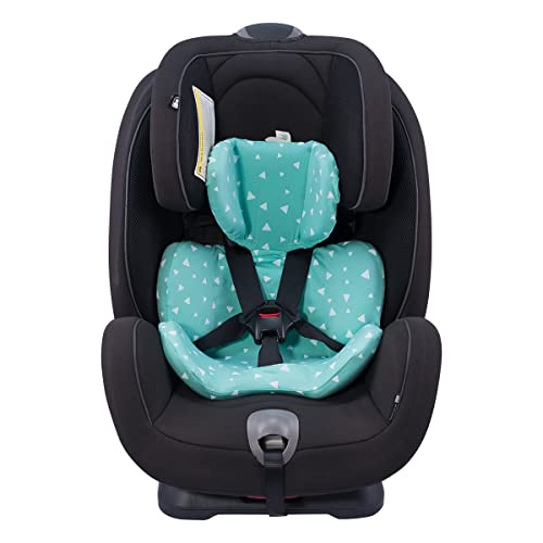 JYOKO Kids Funda de algodón para Reductor de Silla de Coche Compatible con Joie Stages, Every Stages (Mint Sparkles)