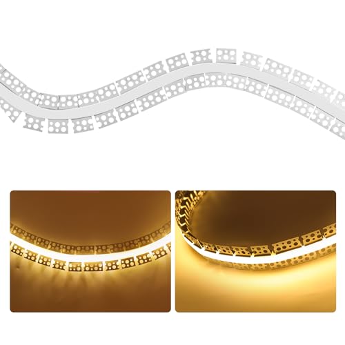 Boaskul 10Pack Curved Plaster in LED Channel 3.3ft Flexible Recessed Drywall Aluminum Strip Light...