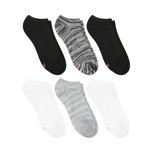 Image of Hanes Women's Socks, Lightweight Breathable Socks, No Show and Super No Show, 6-Pack