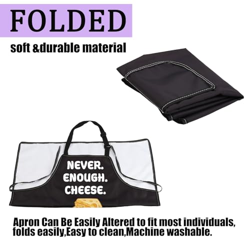 Tablier Never Enough Cheese en coton pour amateur de fromage