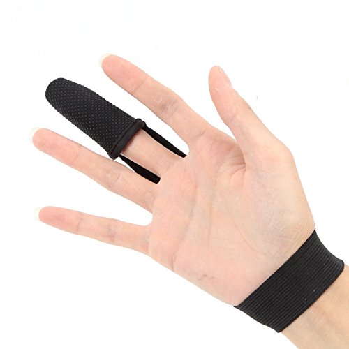Futaba Non Slip Single Finger Protector Glove for Fishing - Pack of 2 - Black 2