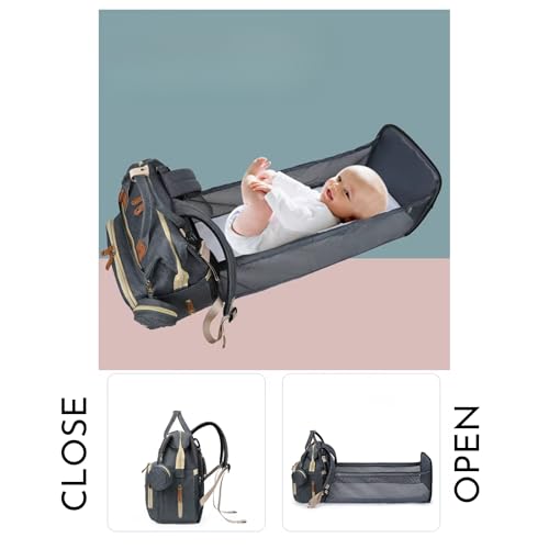Image of Aavjo , Baby Diaper Bag for Mother, Maternity Backpack, Baby Travel Bag, Waterproof Diaper Pouch