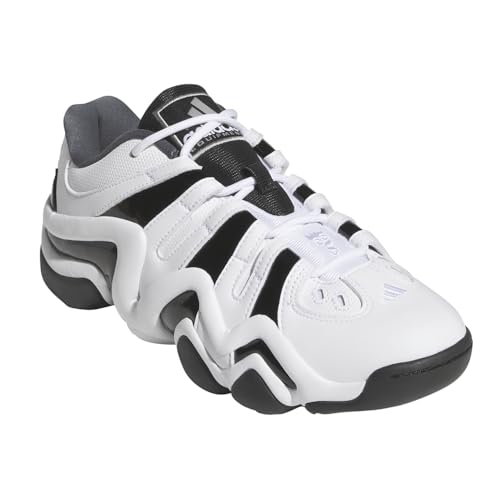 adidas Mens Crazy 8 Low Lace Up Sneakers Shoes Casual - White2