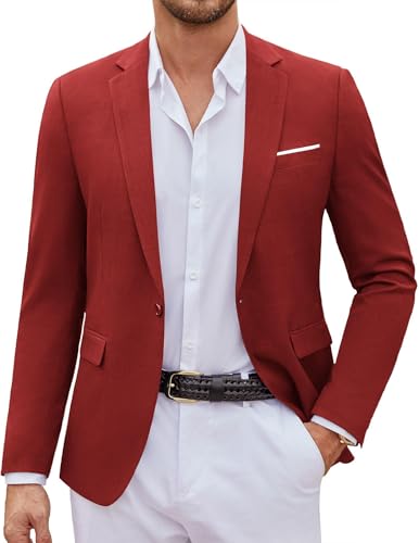 Image of COOFANDY Mens Casual Blazer Suit Jackets One Button Sport Coats Lightweight Business Sports Jackets